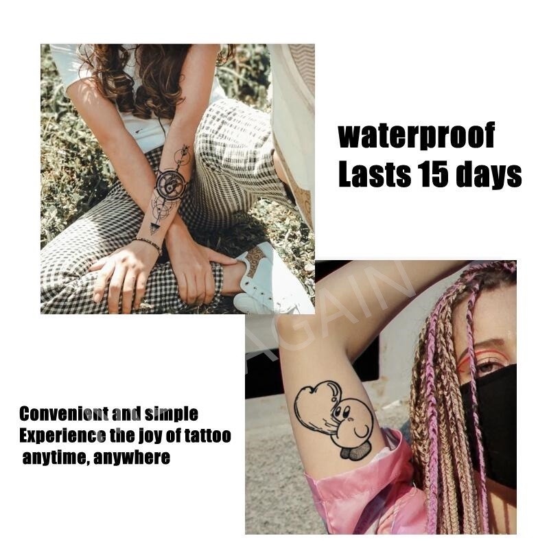 Image of 【MEET Magic Tattoo】 6 Cm x 10 Tatuaje Mágico Impermeable Temporal Adhesivo Dura Hasta 15 Días #3