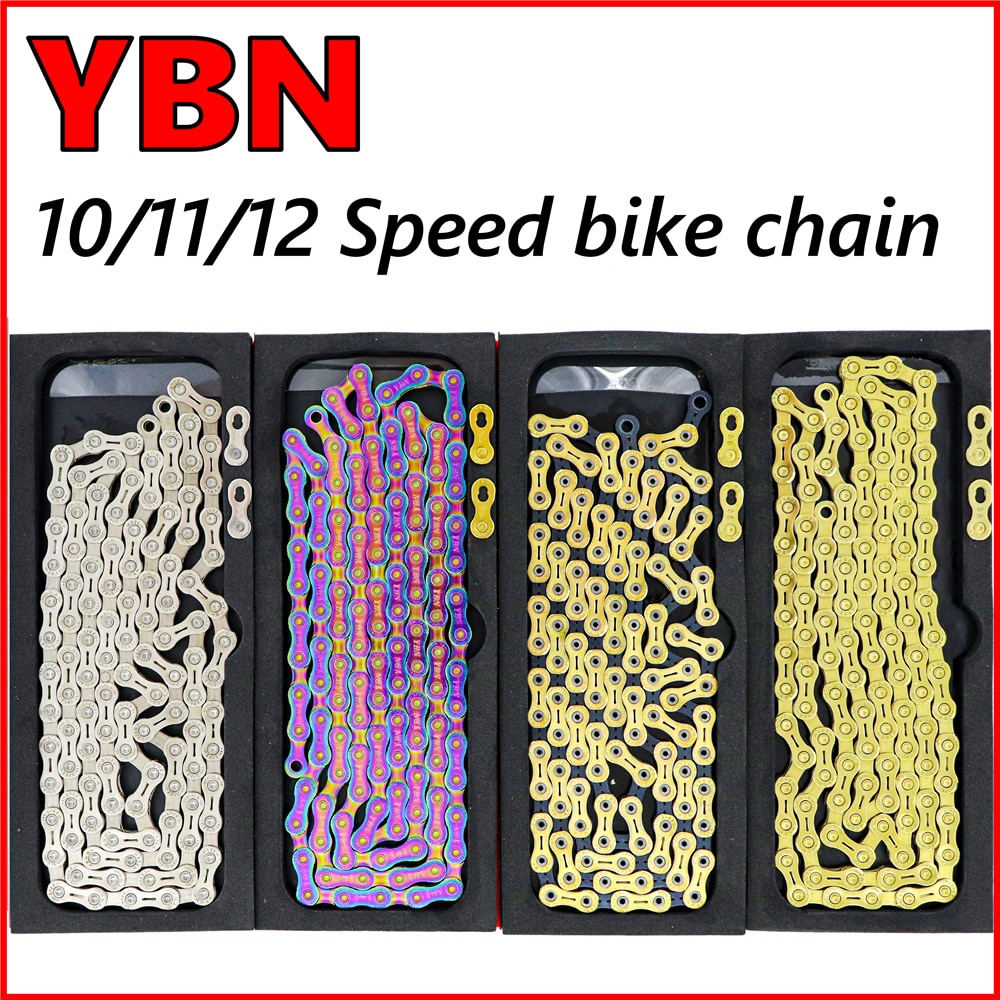 YBN Velocidades Cadena De Bicicleta De Oro Titanio MTB Carretera Colorida Para Sistema SRAM/Campanolo | Shopee Colombia
