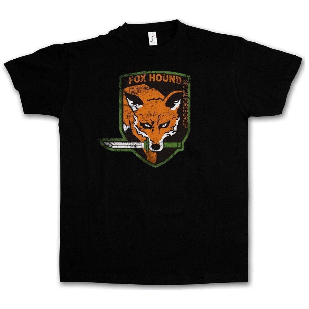 Estilo De Verano Moda FOX HOUND GROUP LOGO T-Shirt-Metal Juego Gear MGS  Snake Eater PC Sólido Camiseta Anime Ropa Casual | Shopee Colombia