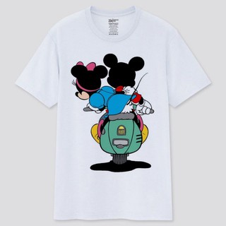 Camiseta Mickey Mouse Minnie Mouse SCOOTER SCOORTERIOT blanco de dibujos animados #7