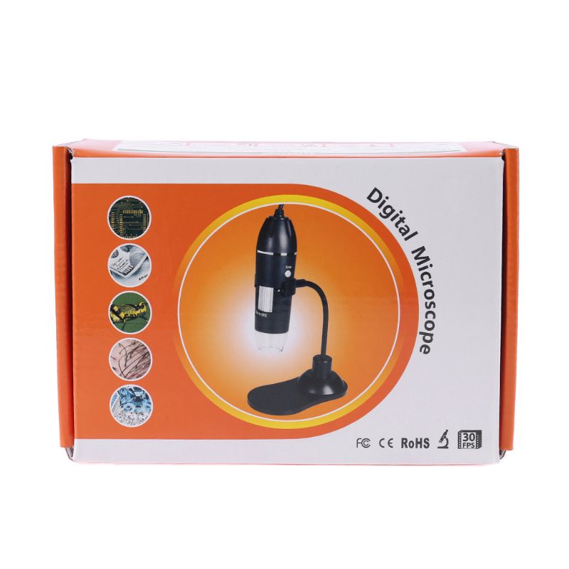 Lupa Electrónica USB Portátil Roja/Cámara 0X-1000X Para Investigación De Valoración De Joyas