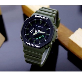Precio.!!! G-shock CASIO GA 2100 resistente al agua SUPER / reloj de hombre ANTI agua / reloj completo negro verde #8