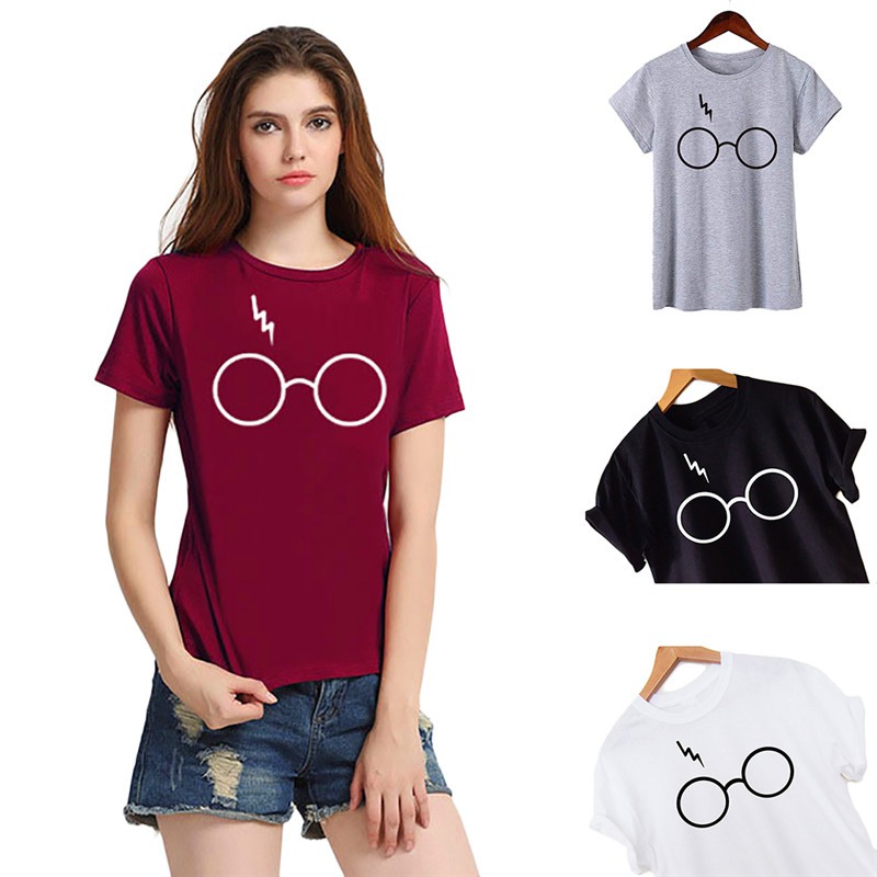 Orden alfabetico podar Derritiendo Camiseta De verano De Harry Potter Camiseta De verano De Manga corta para  mujer ropa De algodón | Shopee Colombia