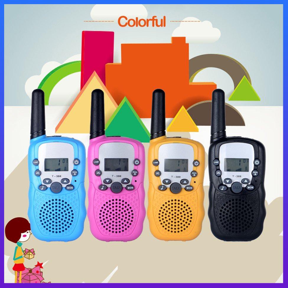 T388 UHF Dos Vías Radio Niños Walkie Talkie Mini Juguete Regalos Para (Color : Negro)
