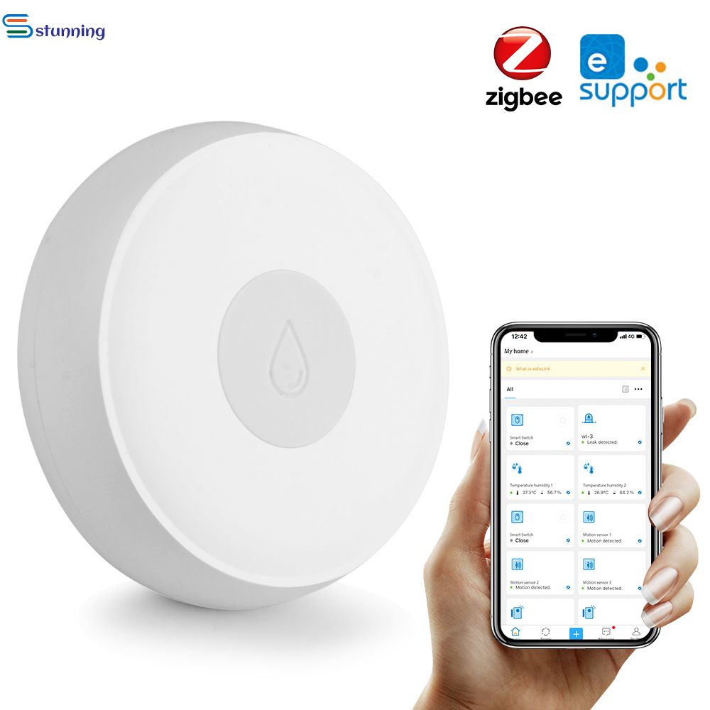 Tuya Wifi Leakage Sensor Water Leak Detector Liquid Level Siren Alarm Smart Life Overflow Flood