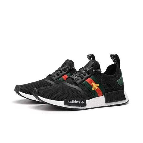 infierno Labe Marty Fielding Adidas NMD R1 X Gucci Bee " Negro Blanco) | Shopee Colombia