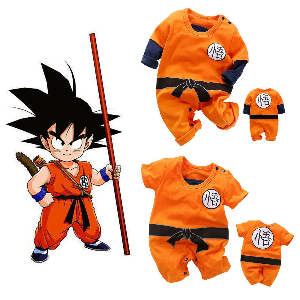 Mameluco De Dragon Ball Z Para Bebés Y Niños Recién Nacido Goku Cosplay  Disfraz Mono | Shopee Colombia