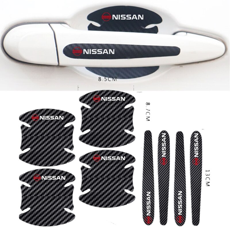 8 Piezas De Cubierta De Protección Para Manija De Puerta Nissan Versa Kicks March Tida Sentra Livina Gtr Skyline Accesorios #6