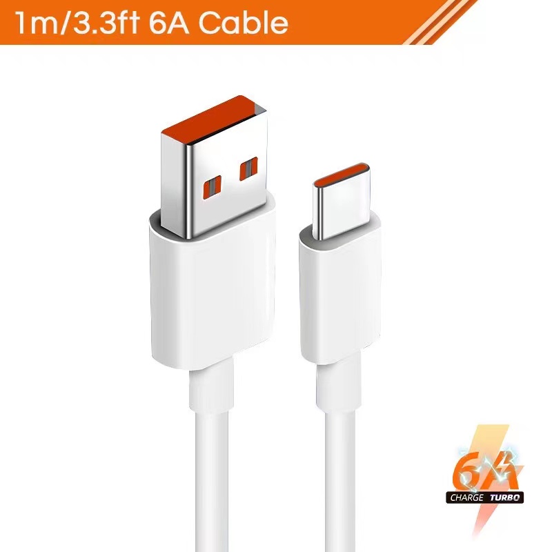Original XIAOMI Cargador Rápido Para MI 9 8 7 Turbo 27W 33W Adaptador 6A Tipo C Cable USB