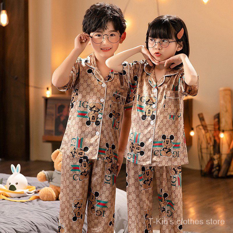 Traje los niños Dormir Set Pijamas del bebé Set de Ropa de Manga Larga para el Invierno del bebé Rosa 73cm 2PCS 