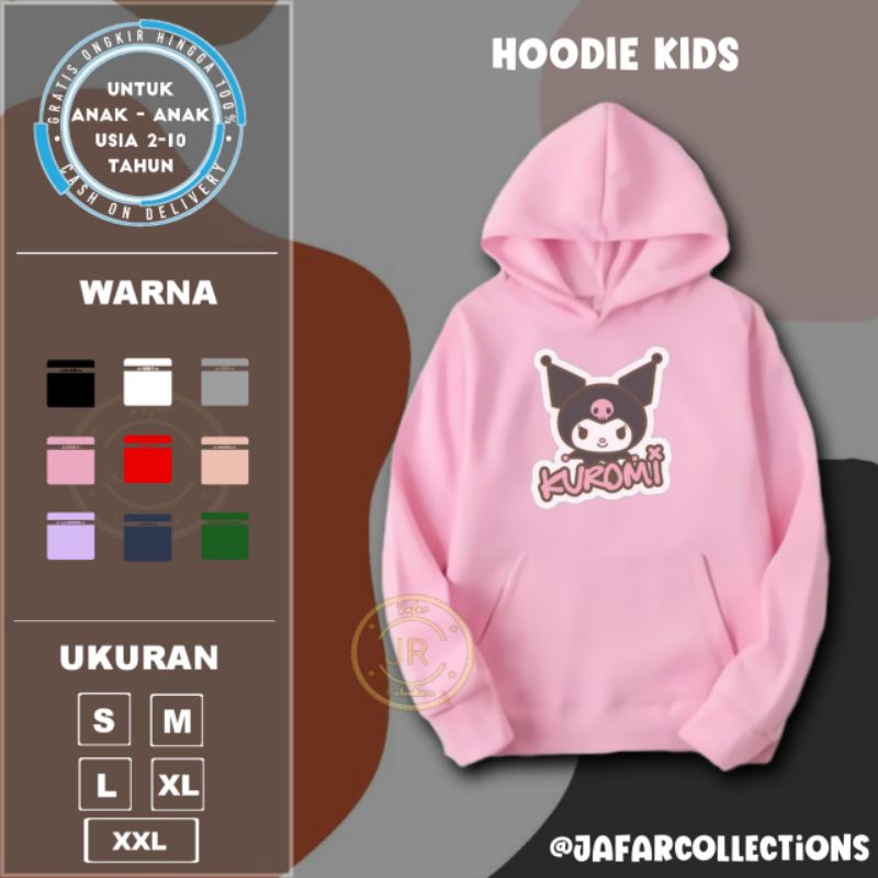 Sudadera Con Capucha Chaqueta Kuromi Sanrio Car cter Unisex Ni os Ni as 