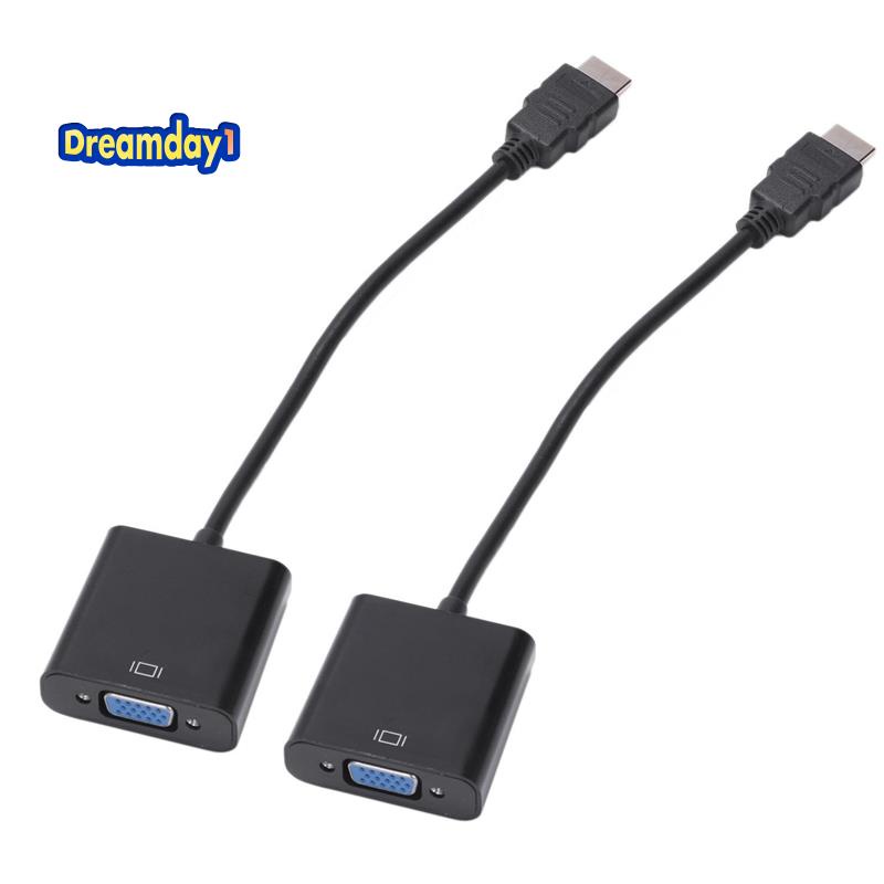2X HDMI A VGA Macho RGB Hembra Convertidor De Vídeo Adaptador Cable 1080P #8