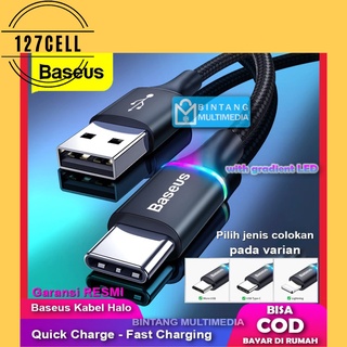 Image of thu nhỏ Led BASEUS HALO Cable LIGHTNING de carga rápida / MICRO USB / tipo-C 1M elija uno sí con usted HP #0