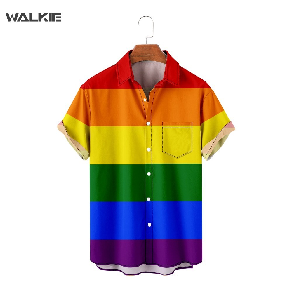 WALKIE Pride Lgbt Gay Love Lesbian Rainbow Design Camisetas Para Hombre Y  Mujer Verano Casual Amor Es Camiseta Unisex Ropa | Shopee Colombia