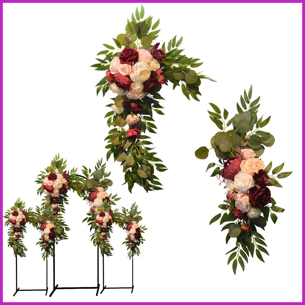 Arco De Boda Flor Artificial Rosa Para Ceremonia Dintel Hojas Verdes Peonía  Girasoles Corona De Puerta jouhco | Shopee Colombia