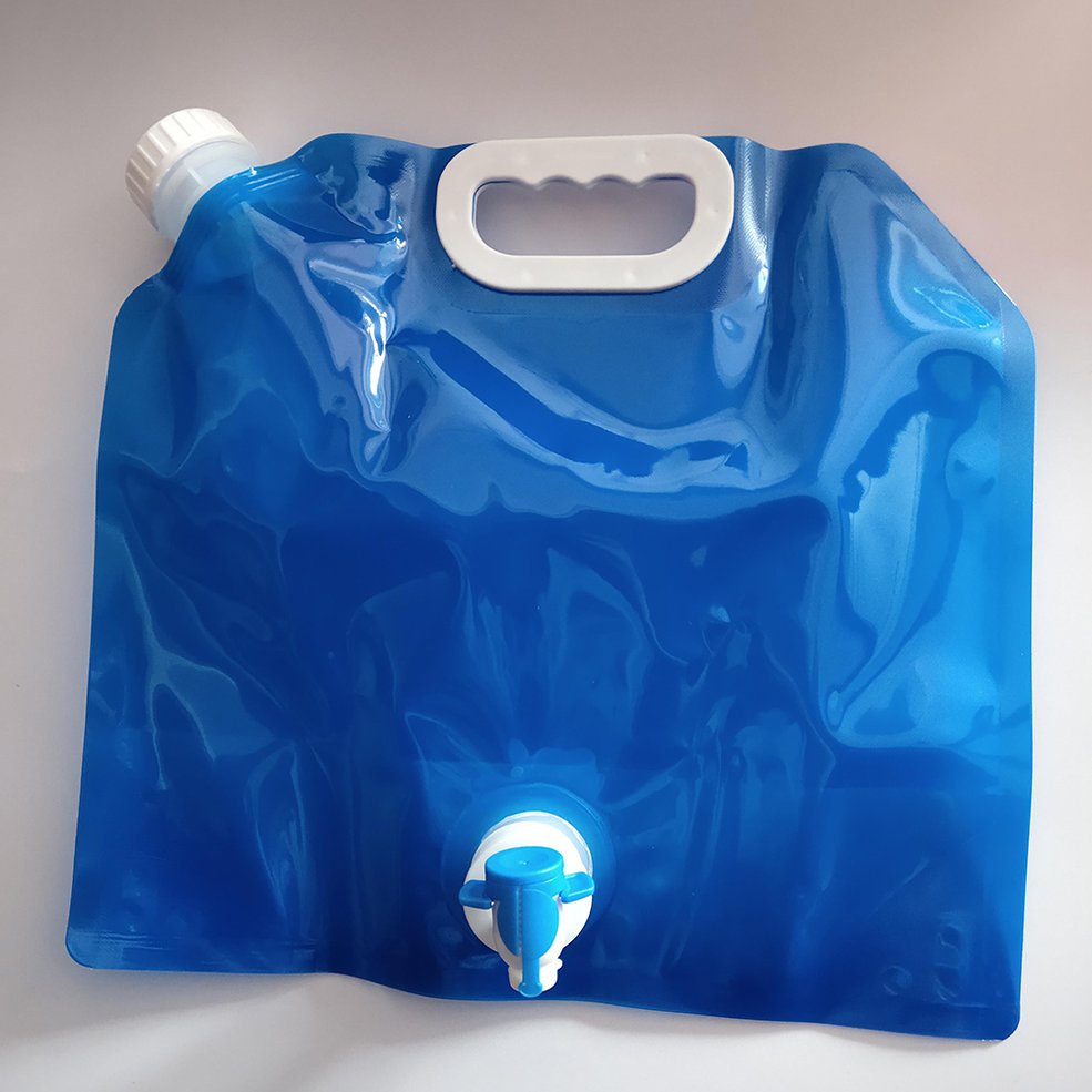 mte home outdoor plegable bolsa de agua con grifo coche bolsa almacenamiento de agua | Shopee