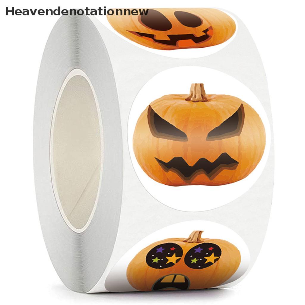 Pumpkin Labels Stickers Candy Bags Sticker Paper Seal Labels Halloween Stickers 