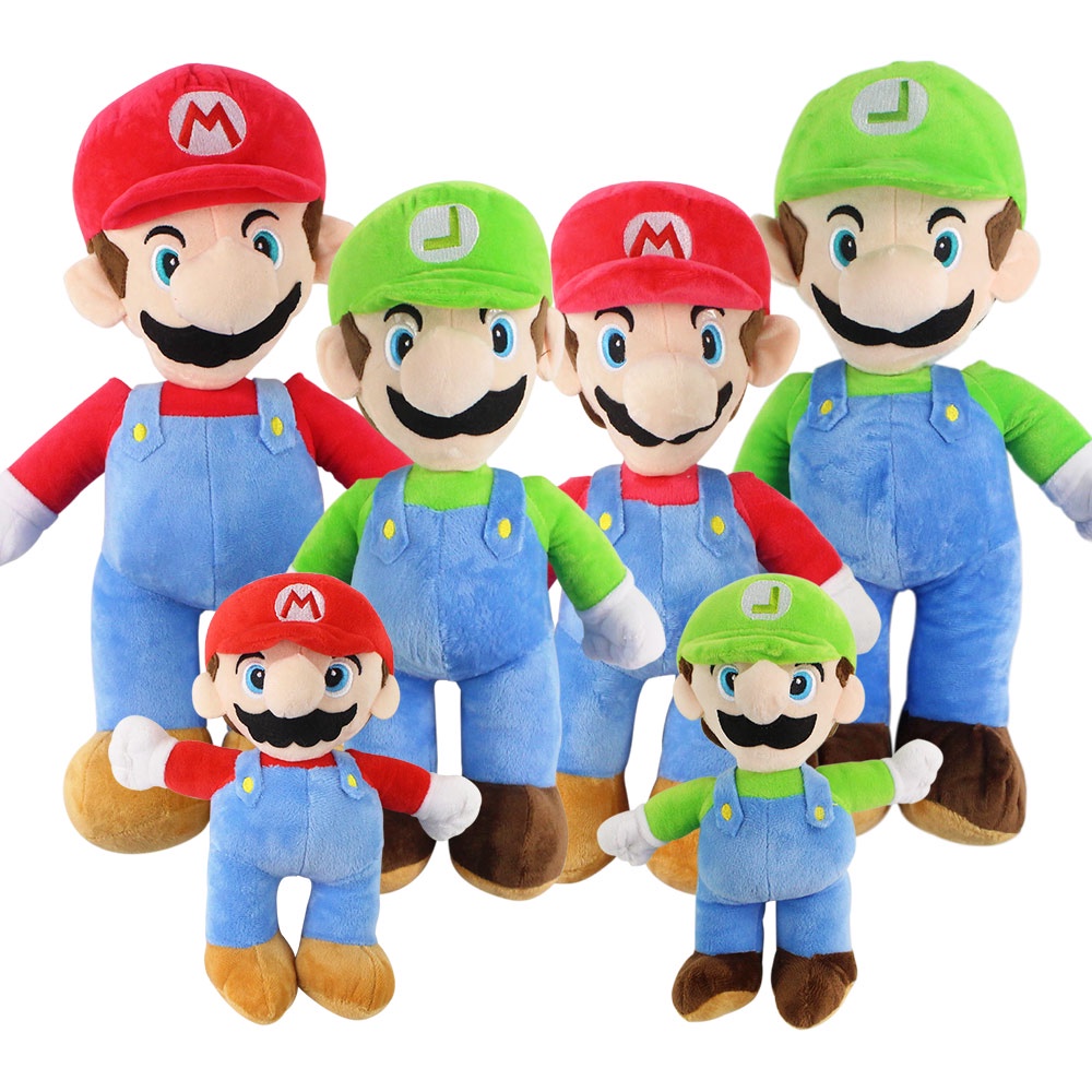 6 Estilos 23cm 38cm 43cm Japón Juegos De Nintendo Super Mario Bros Luigi  Juguetes De Peluche De Dibujos Animados Peluches Para Niños Cumpleaños  Navidad | Shopee Colombia