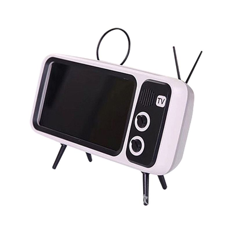 REV Mini Altavoz Retro TV Teléfono Móvil Soporte De Pantalla Inalámbrico Portátil Altavoces De Audio