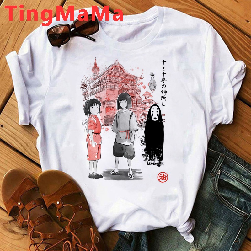 Kiki Servicio De Entrega Miyazaki Hayao Ghibli Mujeres Pareja Ropa tumblr vintage Camiseta Blanca | Shopee Colombia