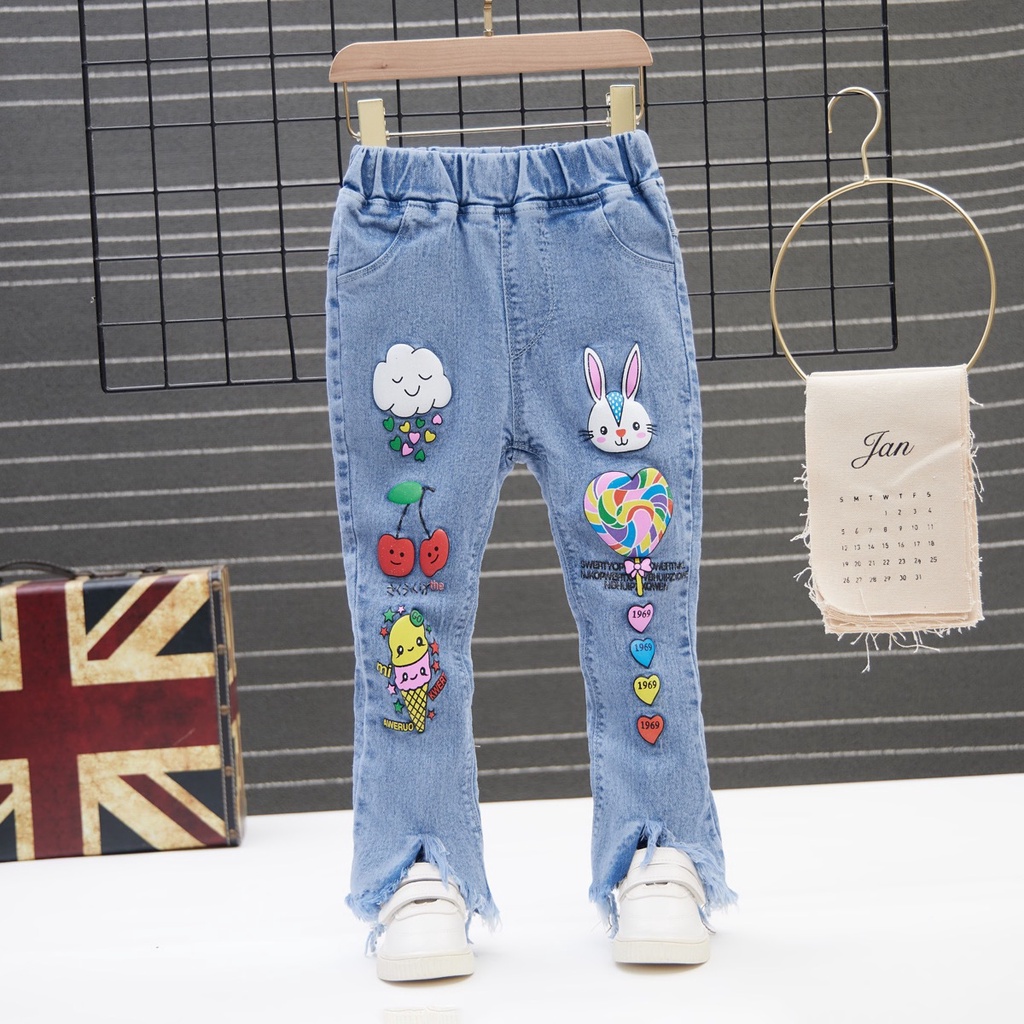 2-7 Años Jeans Para De Mezclilla Para Niños Y Acampanados BellBottom Shopee Colombia