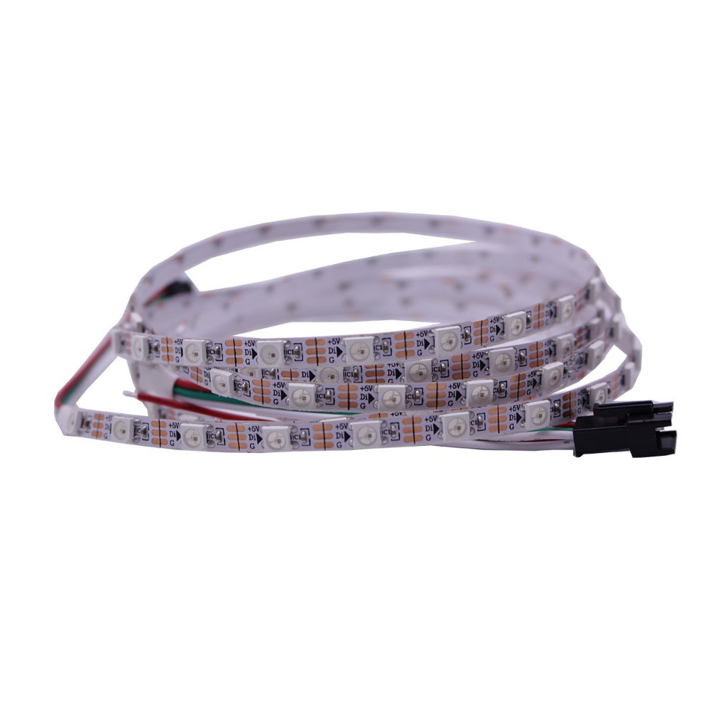 Xnbada LED tira de luz WS2812B ws2812 5 mm ancho estrecho programable Individual direccionable 60pixeles/m RGB sueño lámpara de Color #2