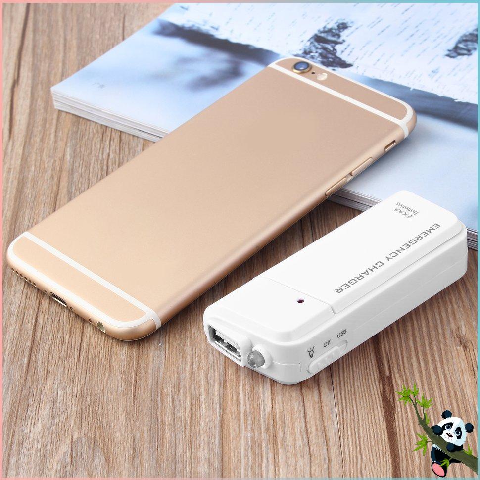 airmachine1pc Portable USB Charger AA External Battery Emergency Charger Quick Charging for MP3 Player for iPod for iPhone