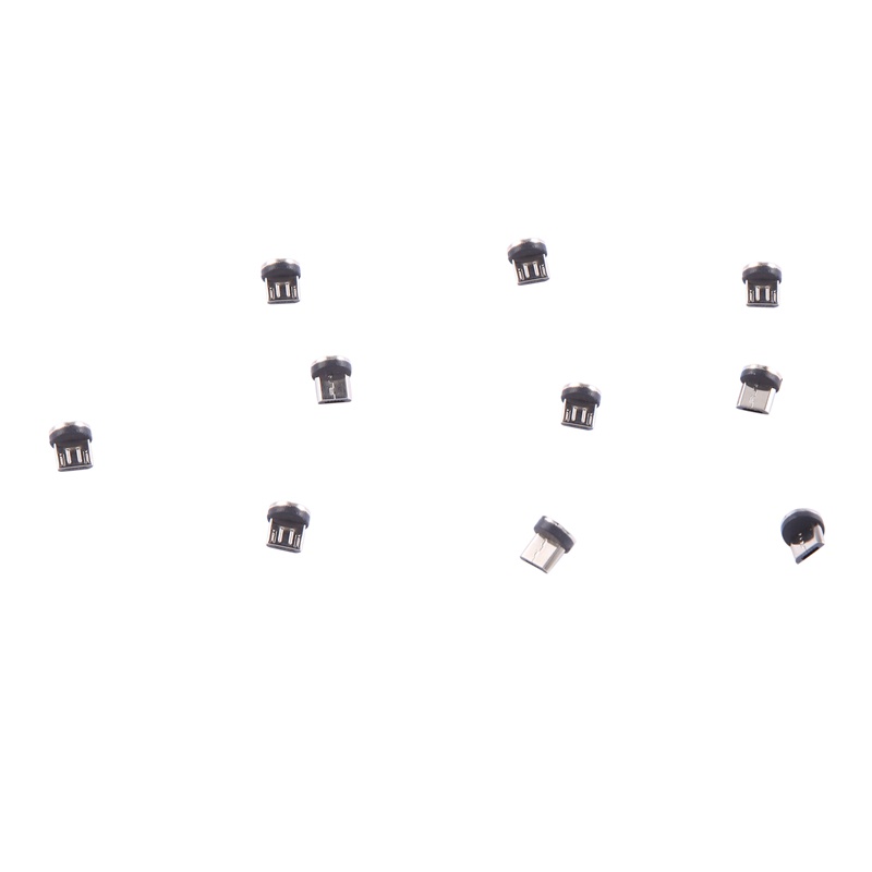 Image of 10 Unids/SET Redondo Magnético Cable Enchufe 8 Pines Micro-USB De Carga Rápida Teléfono Imán Cargador #7