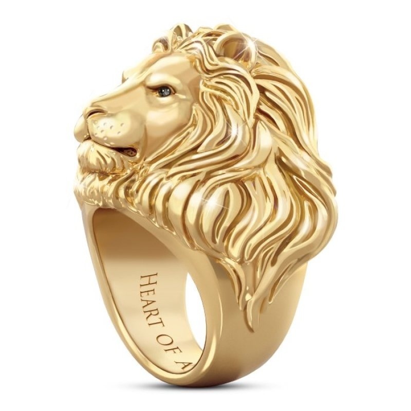 Anillo de león para hombre, joyería cabeza de animal | Shopee Colombia