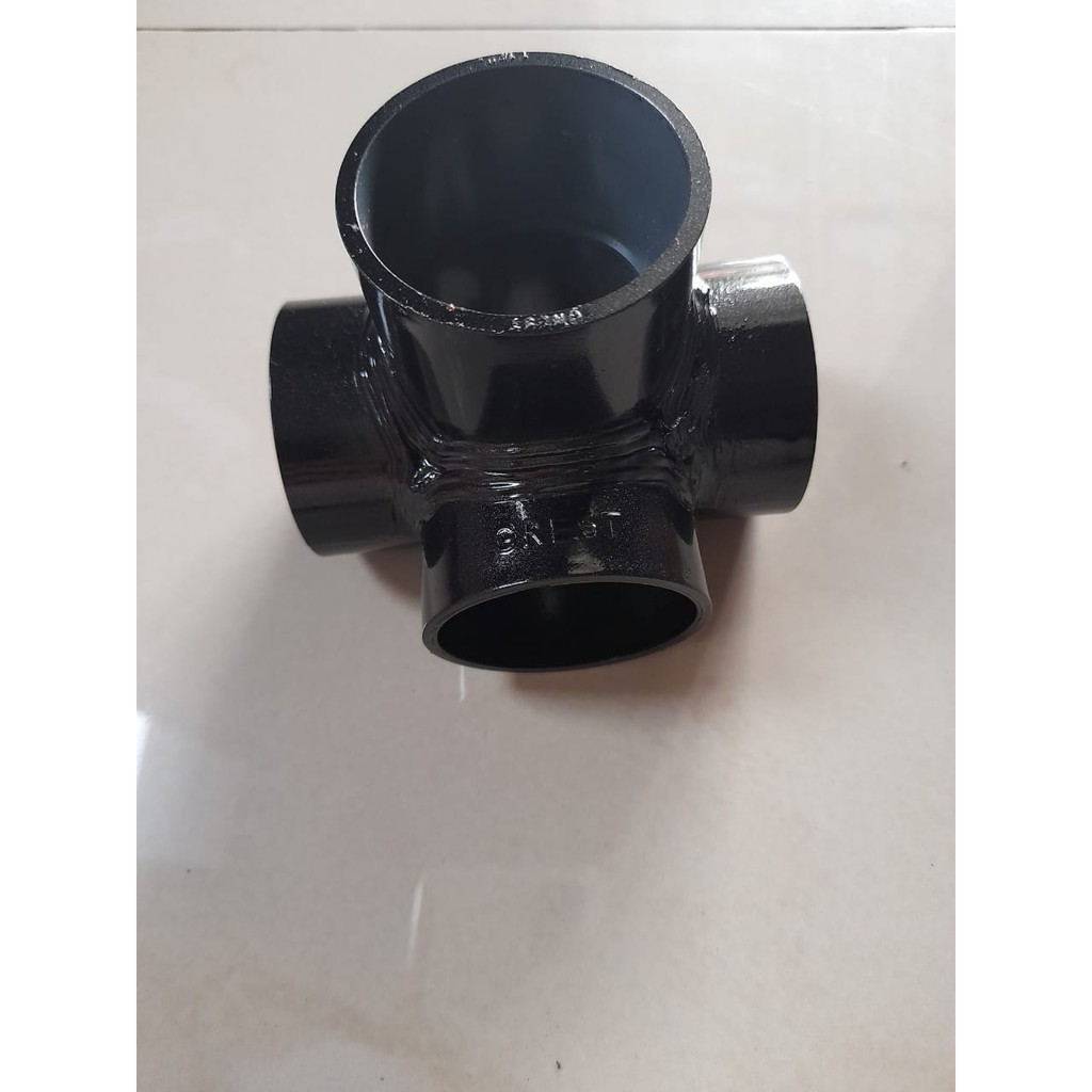 Tee 4 way uk.2- 2.5 pulgadas conector de tubería de 4 vías de conexión de tubería de pvc codo accesorios de tubería de 4 vías 2 pulgadas-2.5inchi #9