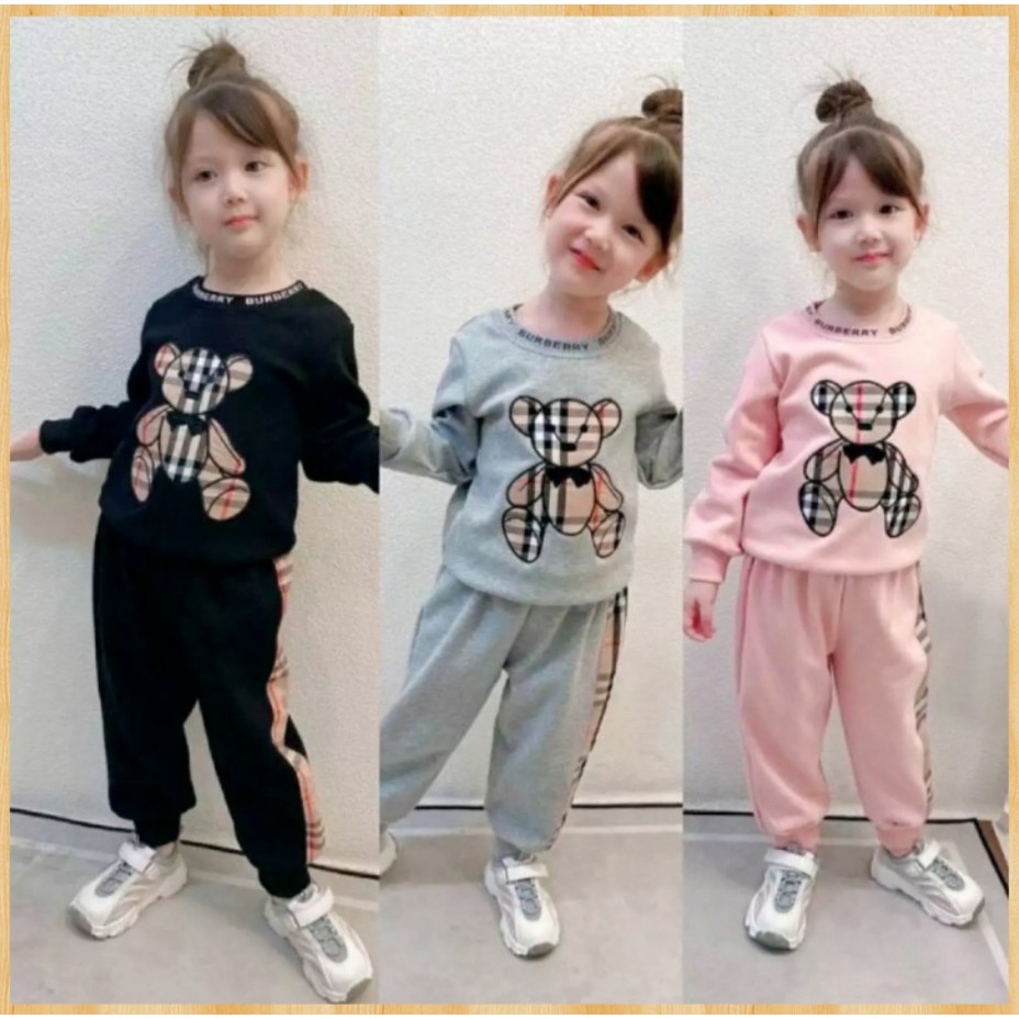 Ropa para niñas de 1 a 5 años PANDA BURBERRY ropa para niñas | Shopee  Colombia