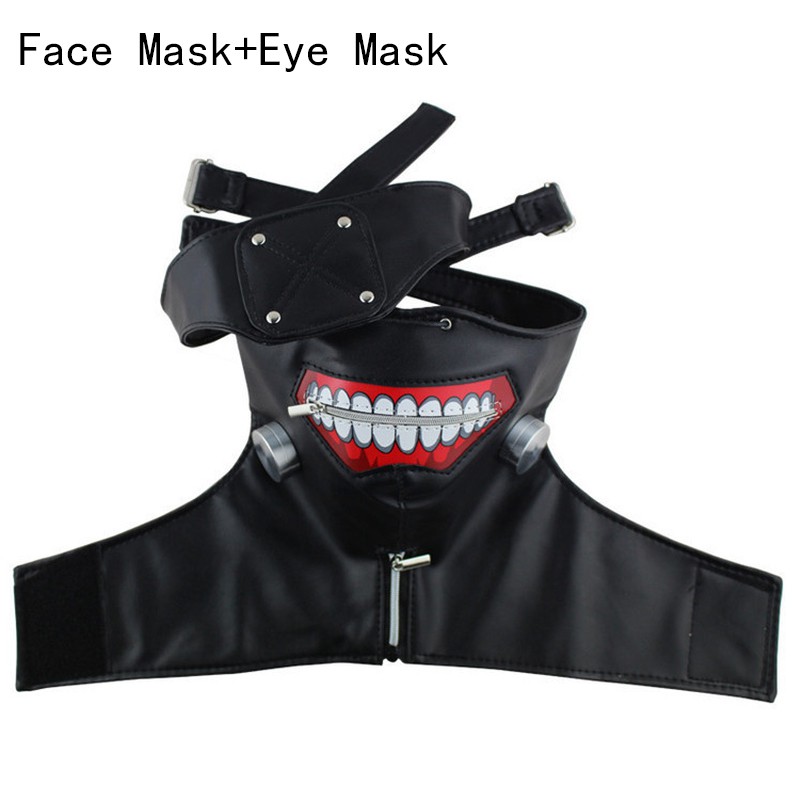 3D Tokyo Ghoul Kaneki Ken Máscara De Halloween Fiesta Cool Prop Cremallera cosplay