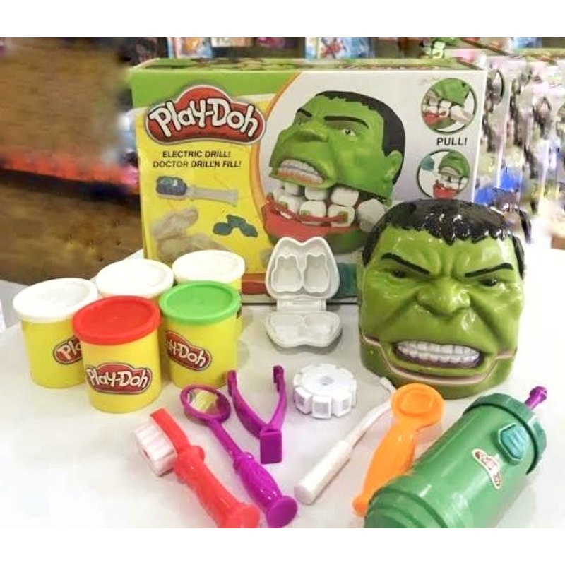 Inadecuado tela mayoria Play-doh pretender dentista HULK niños Plasticin juguetes/Play-Doh | Shopee  Colombia