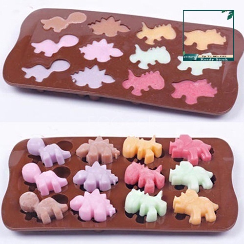 Cf Molde De Silicona Para Hornear Dinosaurios Molde De Gelatina Para Magdalenas De Pastel De Chocolate Shopee Colombia