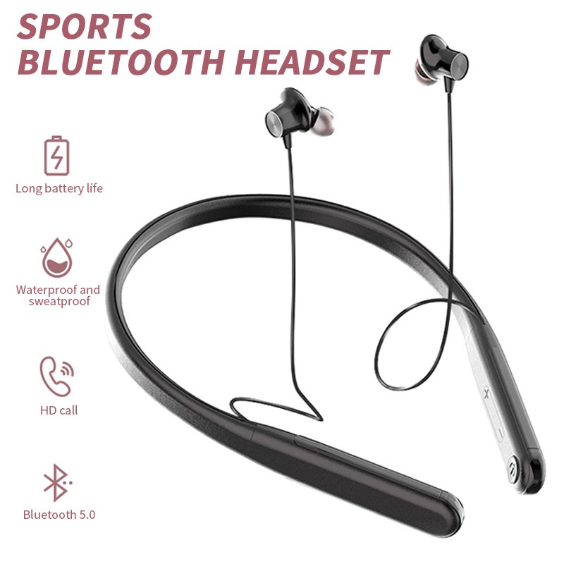 Audífonos inalámbricos 9d HiFi Sound banda para el cuello Bluetooth 5.0 |  Shopee Colombia
