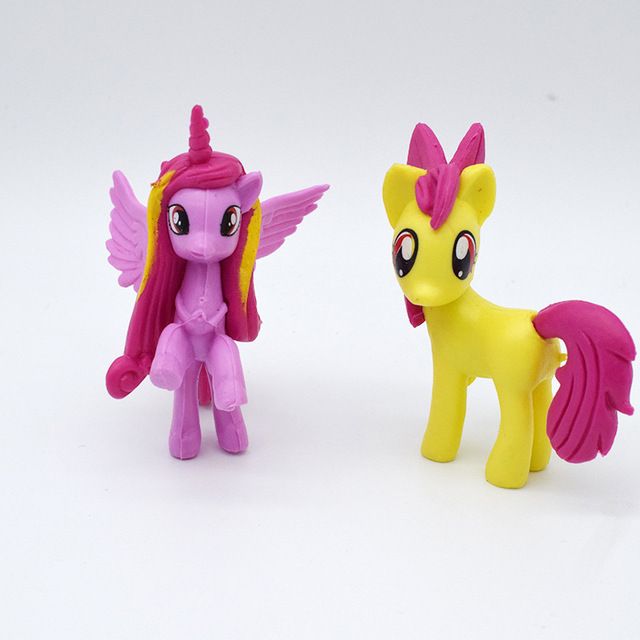 Conjunto de 12 piezas Mi Pequeño Pony Cake Toppers de PVC Figuras De Acción Niños Niña Juguete UK 