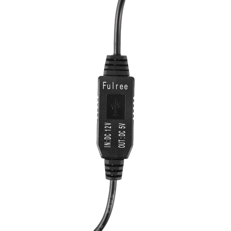 REFURBISHHOUSE DC Convertisseur 12V convertir a 5V,3A Bent Mini USB Adaptateur de Puissance vs Fuse & 3M Cable 