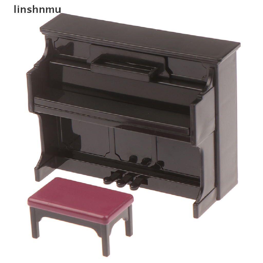 1:12 Dollhouse Furniture Miniature Wooden Mini Grand Piano Kids Pretend PlhaXKD 