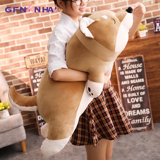 1pc 80/100 Cm Tamaño Gigante Tumbado Shiba Inu Perro Almohada De Peluche Juguetes Suaves Encantador Animal Muñecas Dormir Regalo #2