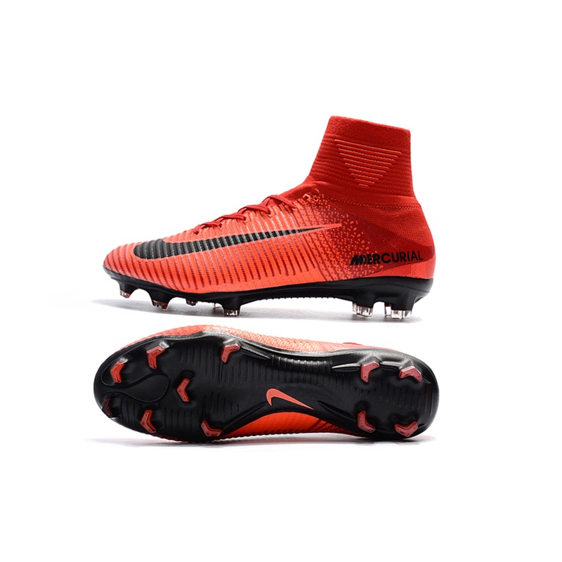 Para exponer Forma del barco correcto nike mercurial superfly v fg rojo negro alta parte superior zapatos de fútbol  zapatos de fútbol para hombres y mujeres | Shopee Colombia