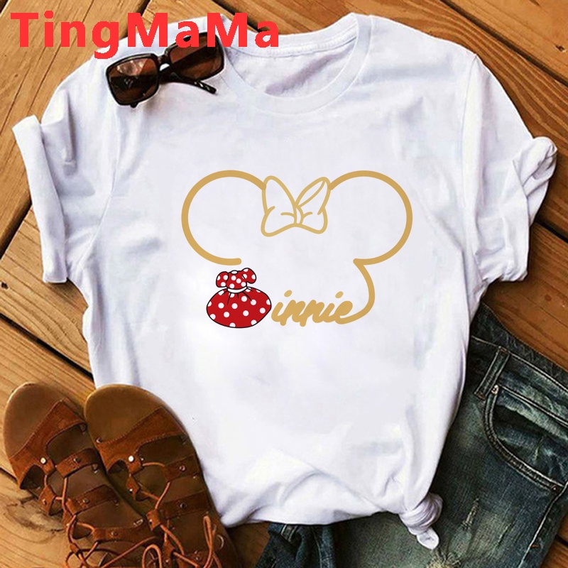 Disney Mickey Minnie Mouse Camiseta Ropa Mujer Japonés Estética vintage  casual Blanco harajuku | Shopee Colombia