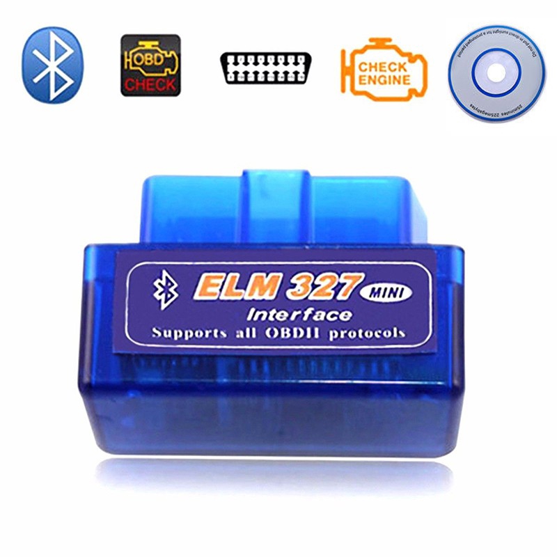 Bluetooth Mini VGate Scan OBD OBD2 V2.1 OBDII Auto Torque Escáner Herramienta ELM327 CD #5