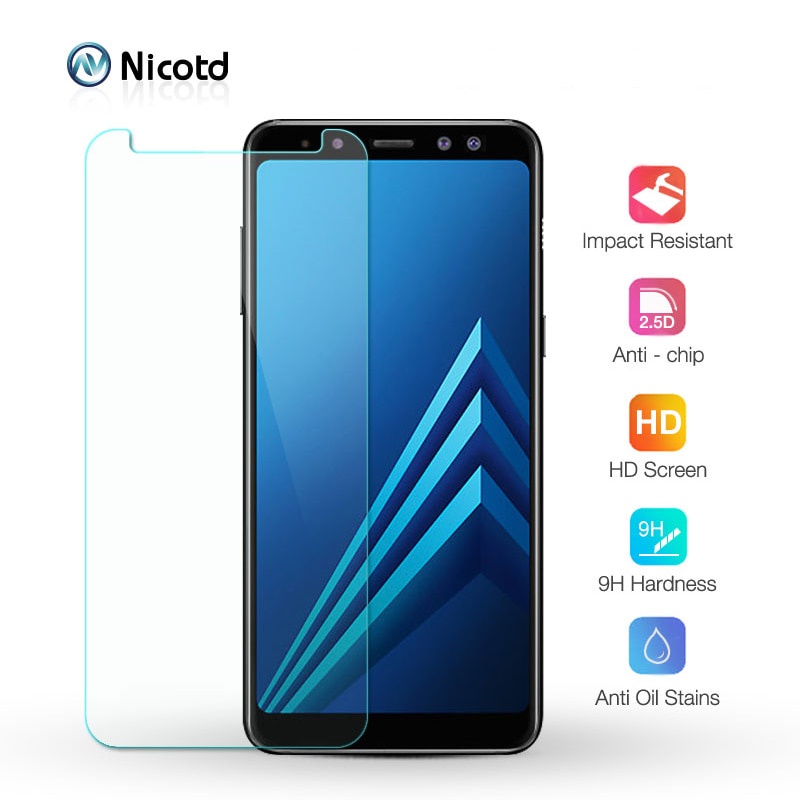 protector de pantalla de vidrio templado para samsung a8 2018 a6plus a8plus 2018 para samsung galaxy a3 a5 a7 2016 2017 a5 a7 2018 #4