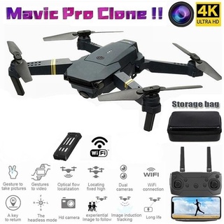 Image of Mavic Pro Clone Professional Drones w1080P Live Video Drone Plegable Helicóptero E58