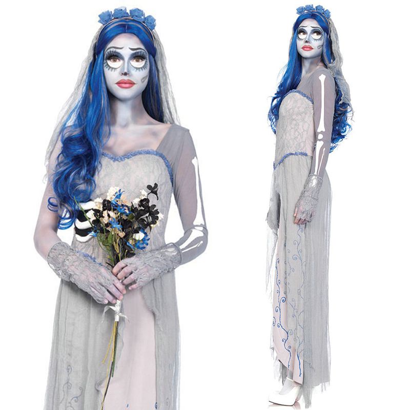 Señoras Horror Zombie Cadáver Novia Miedo Vestido De Fantasía Disfraz De  Halloween | Shopee Colombia