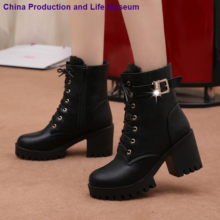 Botines Tacon Para NiÃ±as Botas Negras Botas Para NiÃ±as Con