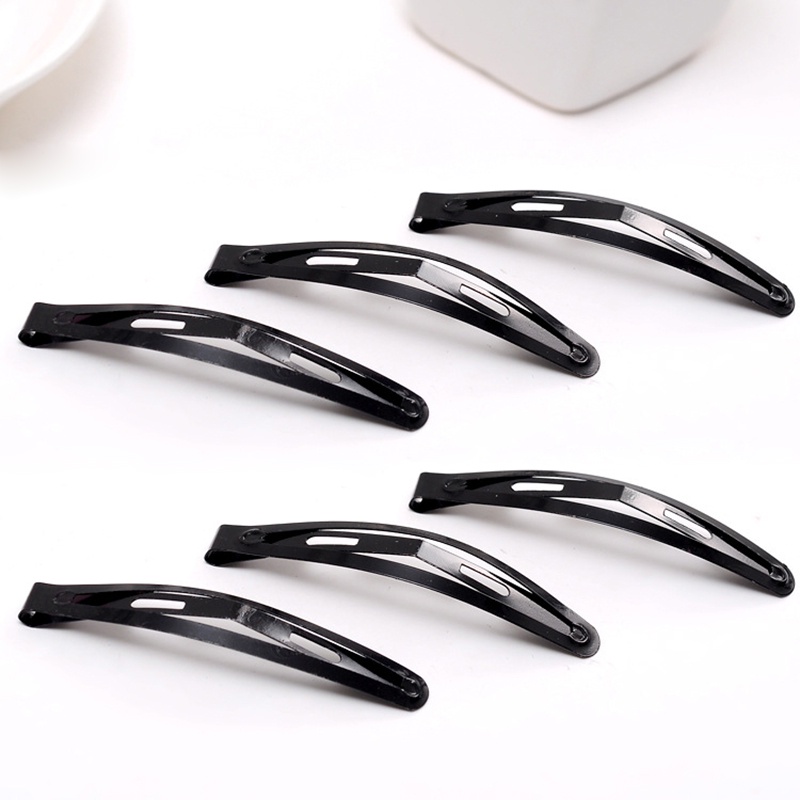 20 x Large Black Metal Snap Hair Clip Barrettes 78mm DIY | Shopee Colombia