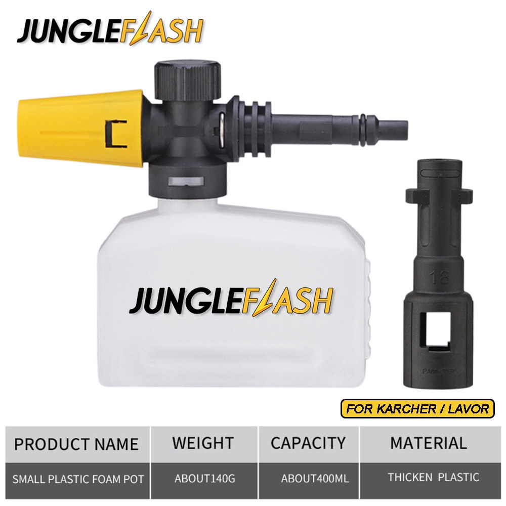 JUNGLEFLASH™ accesorios de lavado de coches, lanza de espuma para nieve para Karcher K1 K2 K3 K4 K5 K6 K7, lavadora de coches de alta presión, boquilla de pistola de agua Lavor #1