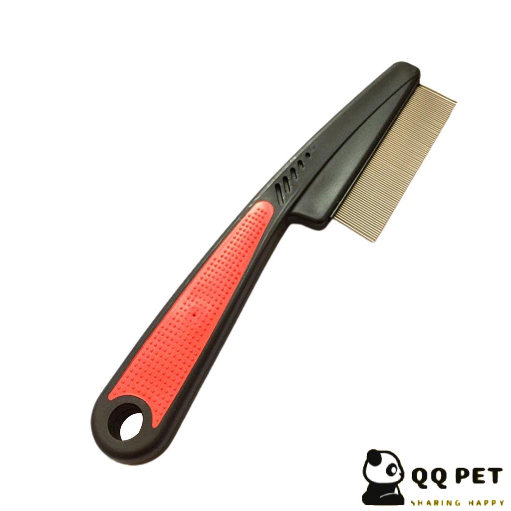 F-blue Útiles de Limpieza para Mascotas Peine de pulgas vertimiento de Metal Blanco de la Aguja de plástico piojos Cepillo para Mascotas Peine para Mascotas 
