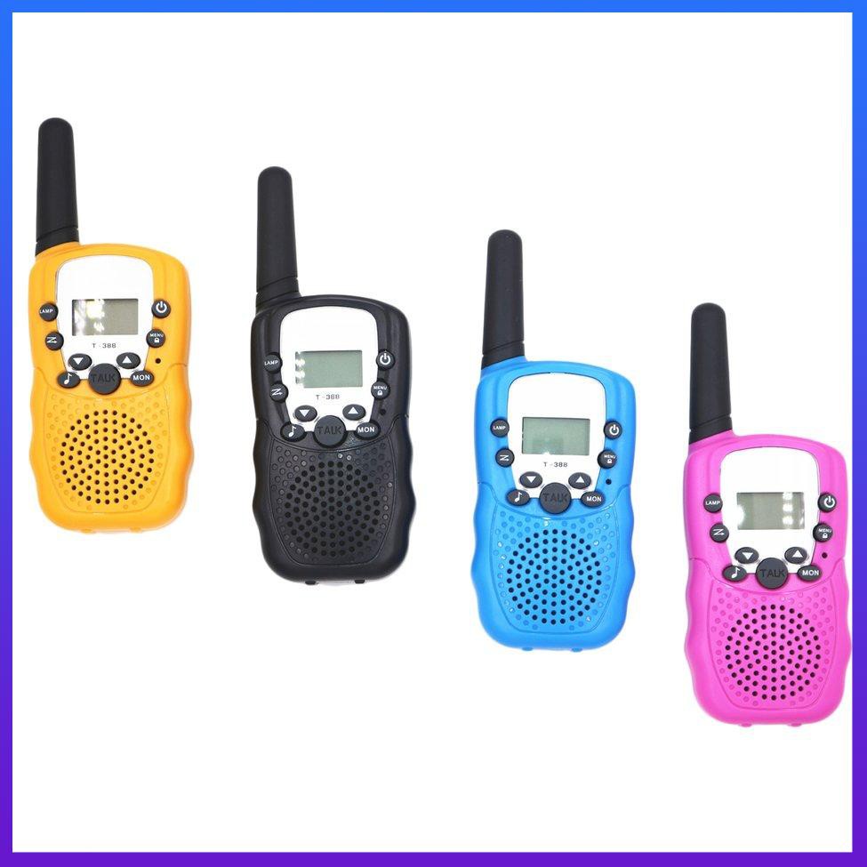 T388 UHF Dos Vías Radio Niños Walkie Talkie Mini Juguete Regalos Para (Color : Negro)